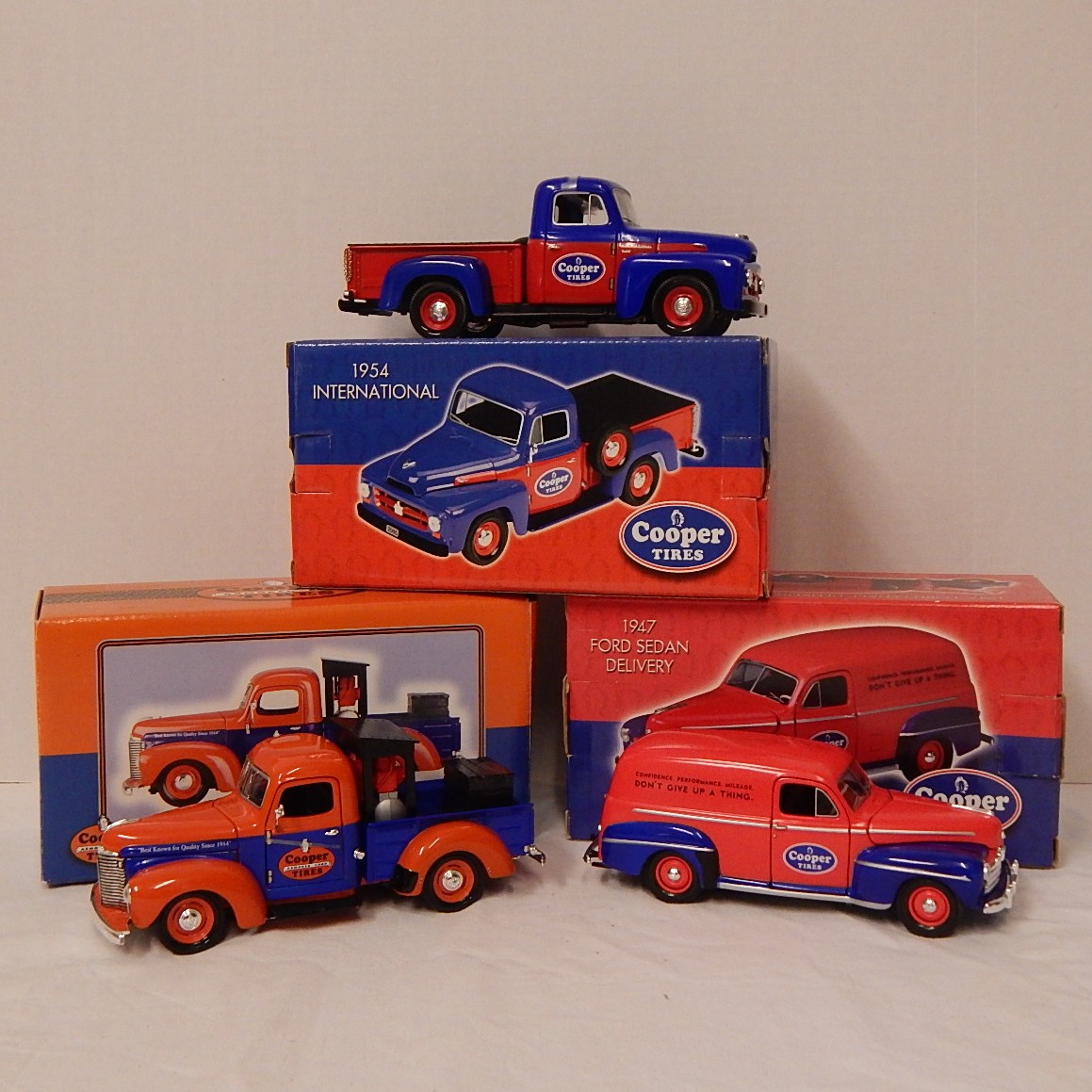 Three Cooper Tires Collectible Toy Trucks EBTH