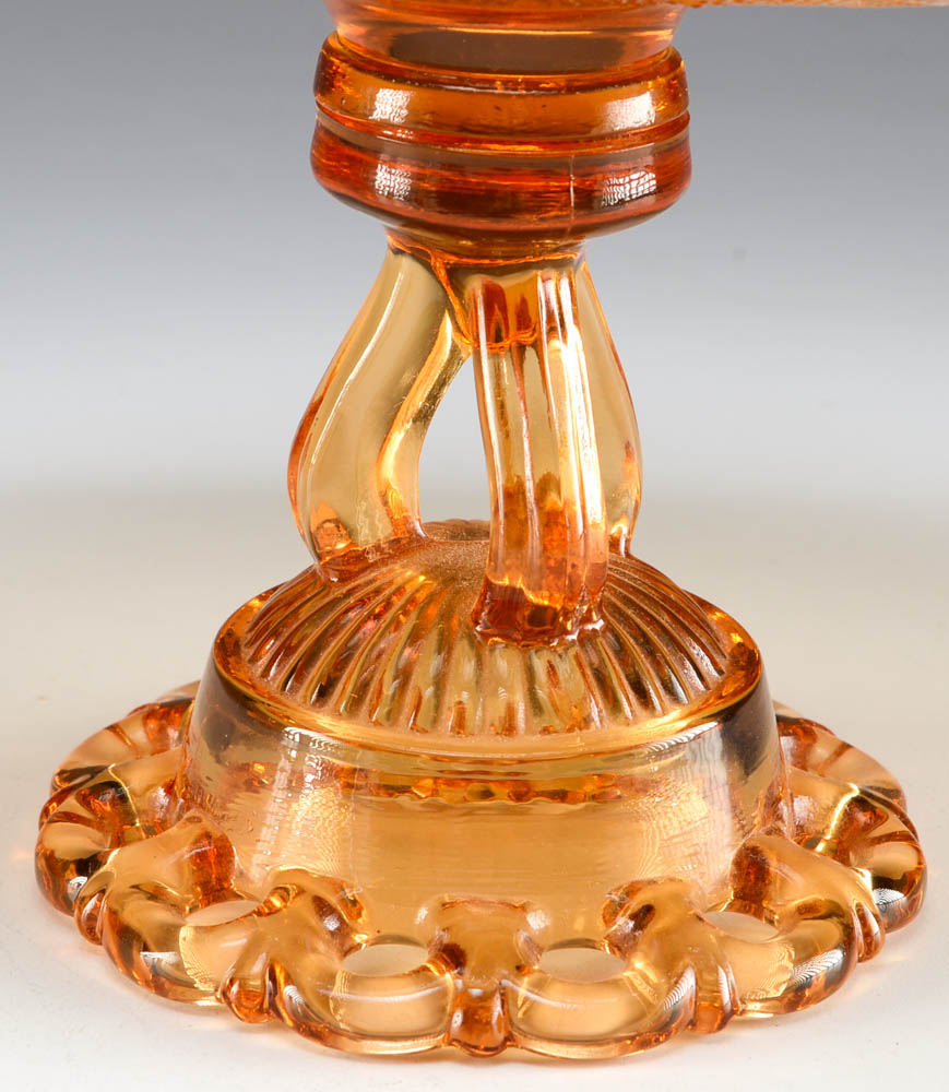 Orange Depression Glass Banana Dish EBTH