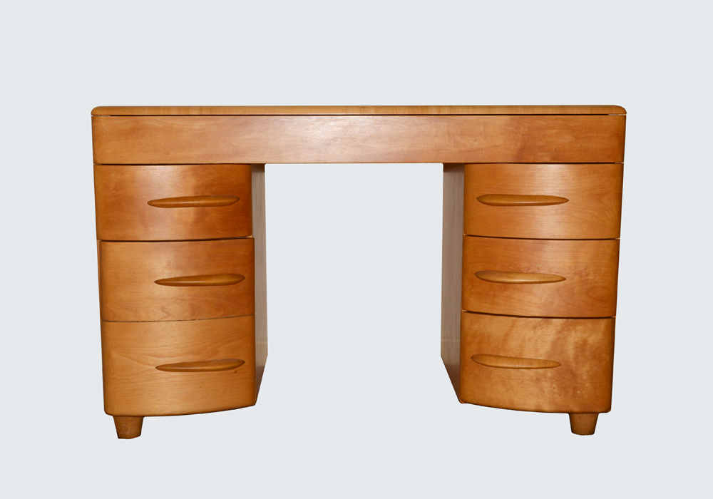 Heywood Wakefield Mid Century Modern Kneehole Desk Ebth