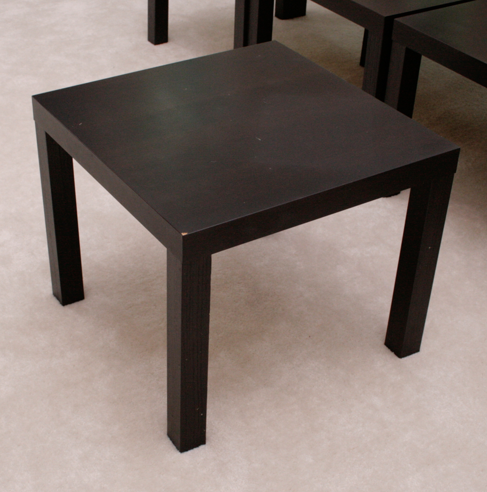 Large Group of IKEA "Lack" End Tables EBTH