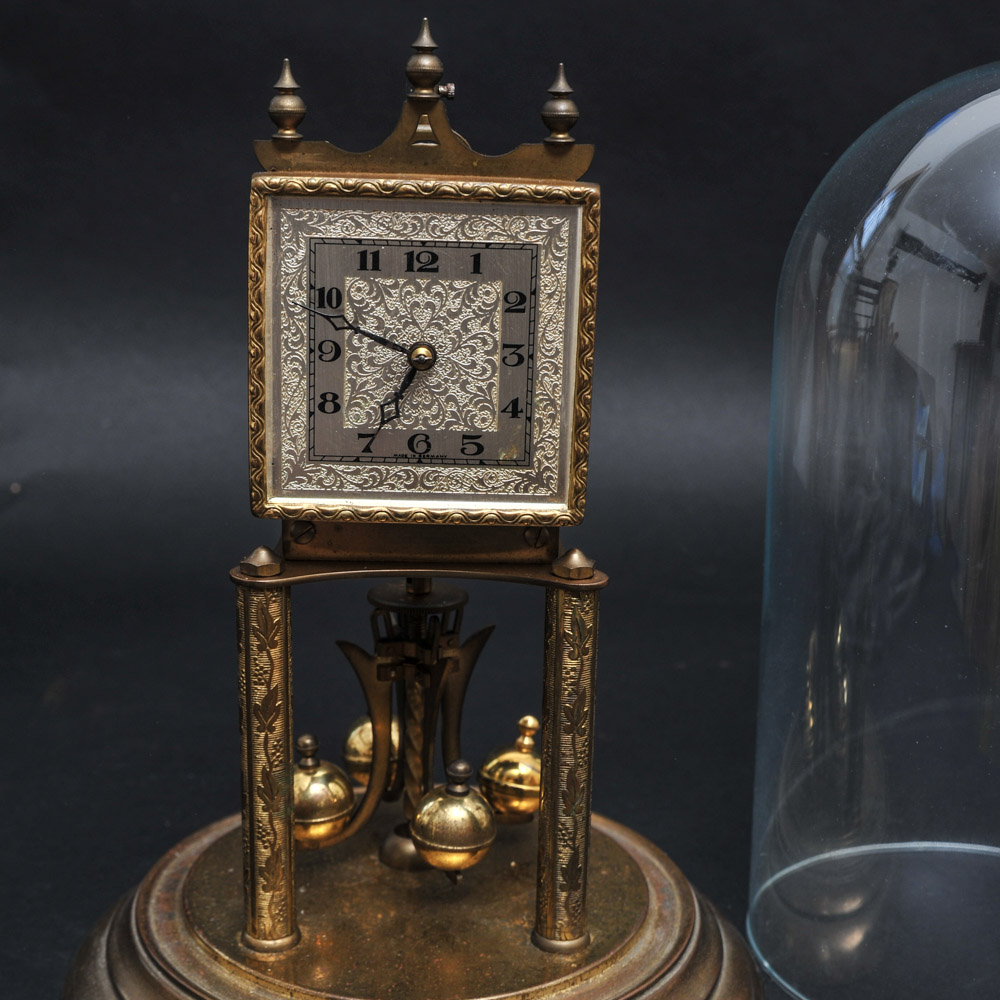 Vintage Kieninger & Obergfell Brass Torsion Pendulum Clock EBTH