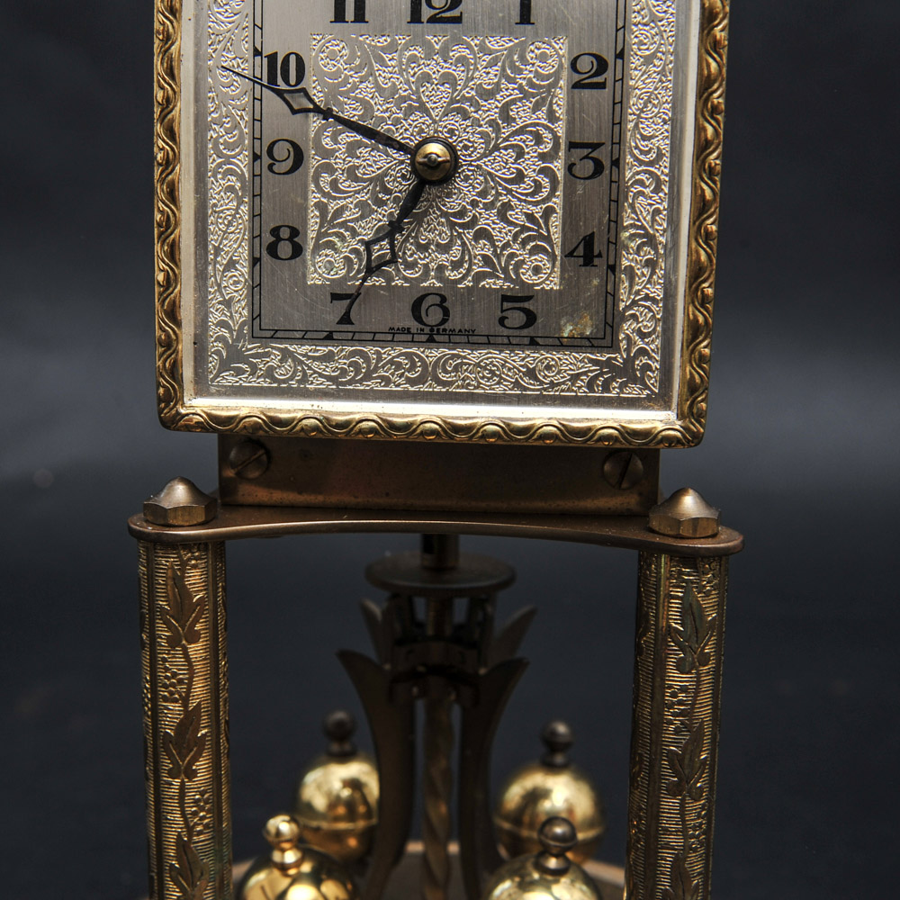 Vintage Kieninger & Obergfell Brass Torsion Pendulum Clock EBTH