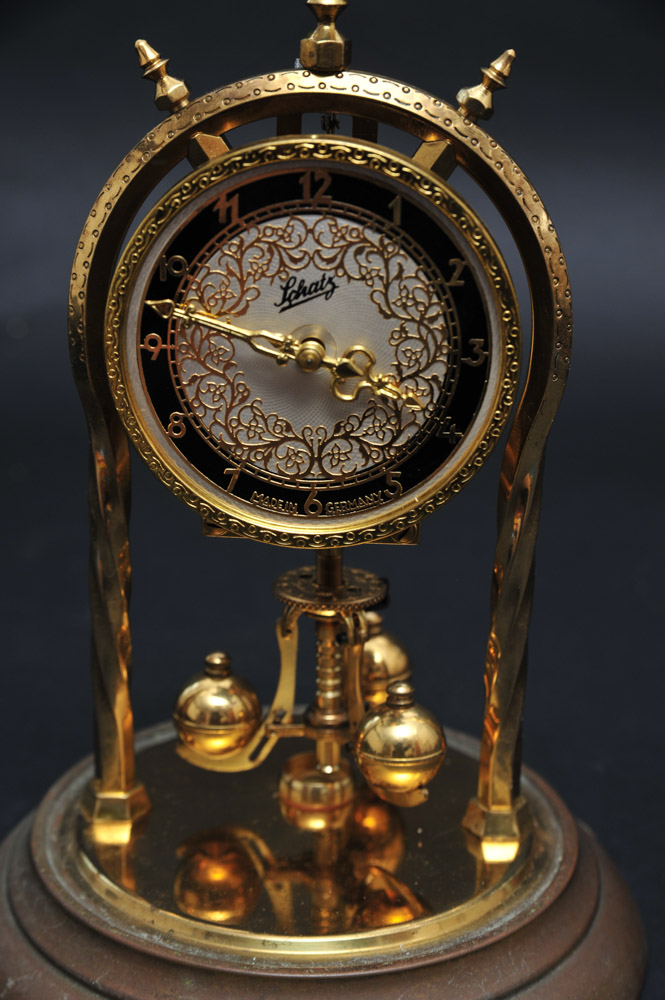 Vintage Original Schatz Brass Torsion Pendulum Clock EBTH