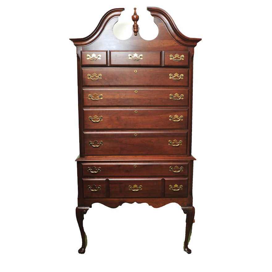 Vintage Cherry Tall Dresser Ebth