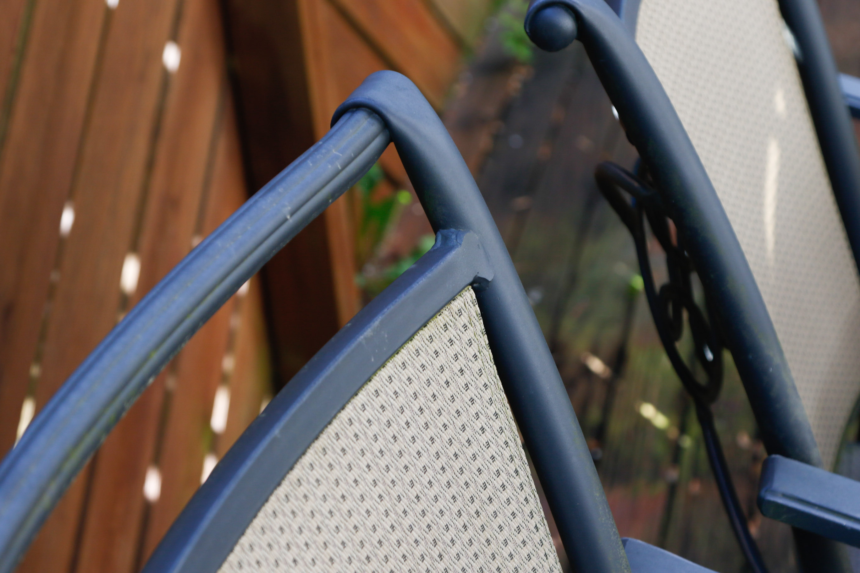 Ceramic Tile Top Patio Dining Table and Chairs with Umbrella EBTH