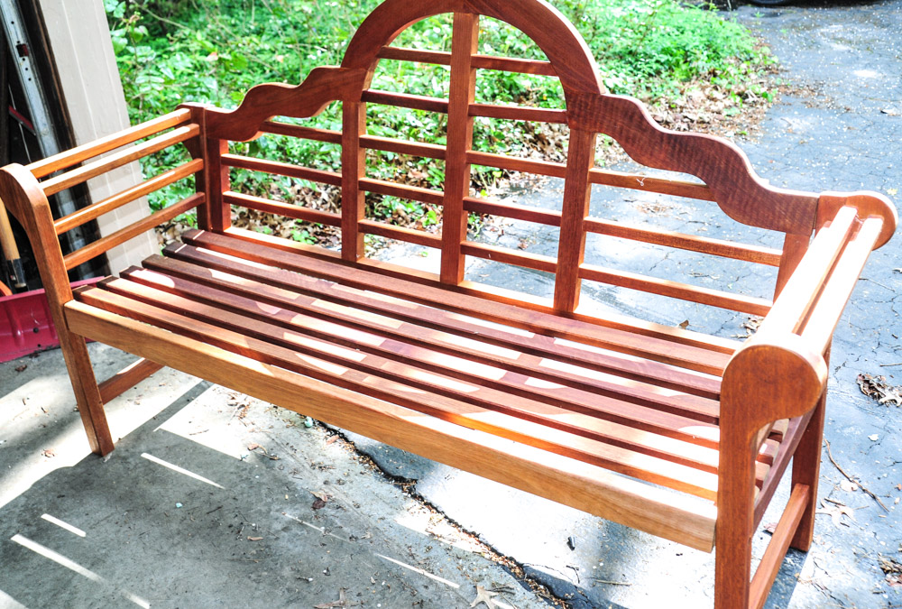 Eucalyptus Wood Outdoor Bench EBTH