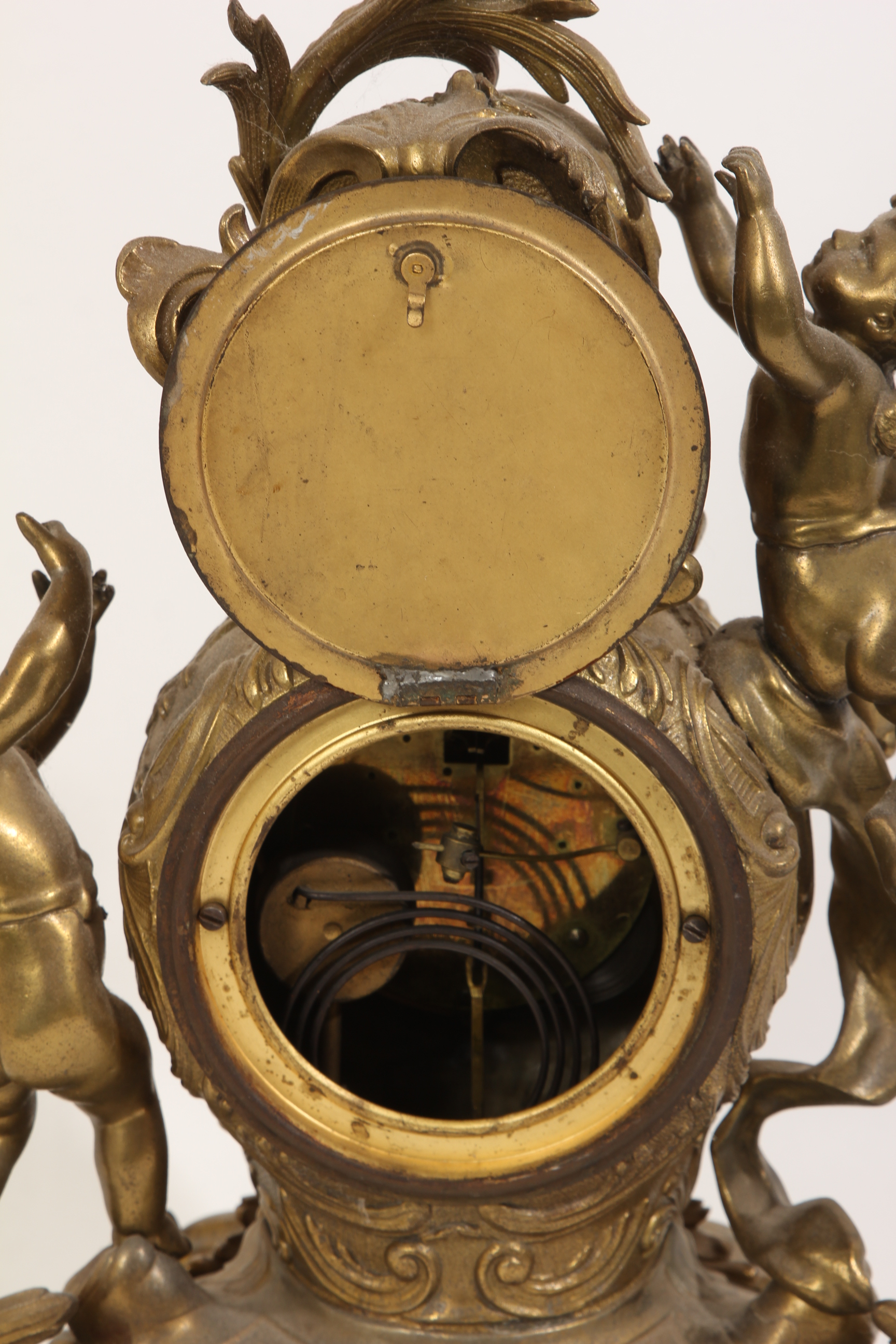 Roberts Vintage Gilt and Soapstone Mantle Clock EBTH