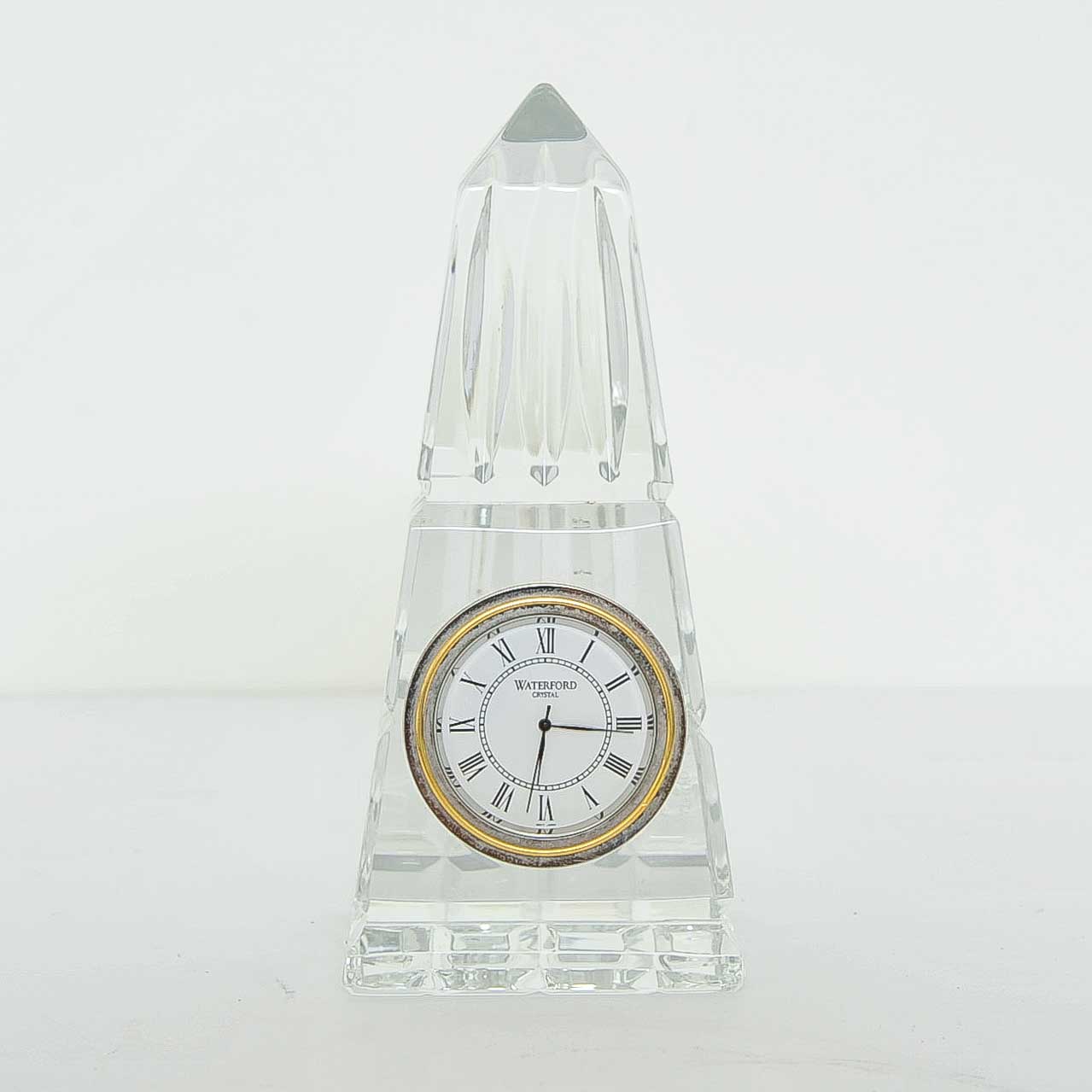 Waterford Crystal Obelisk Desk Clock EBTH
