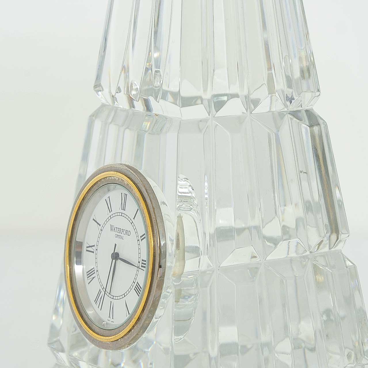 Waterford Crystal Obelisk Desk Clock EBTH