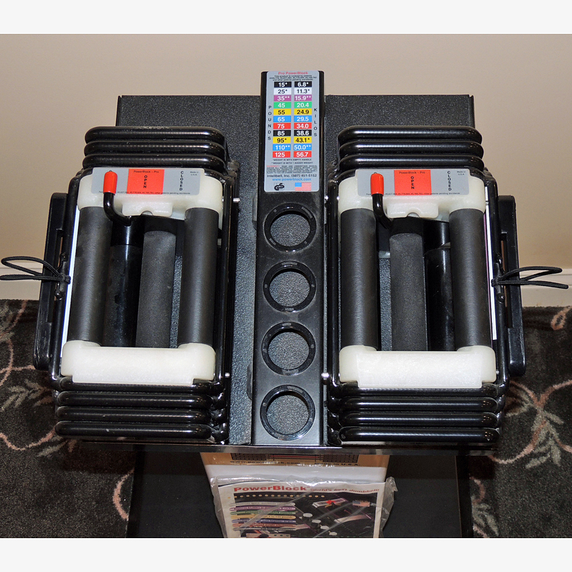 Power Block Pro Rexan Dumbbell Set with Stand EBTH