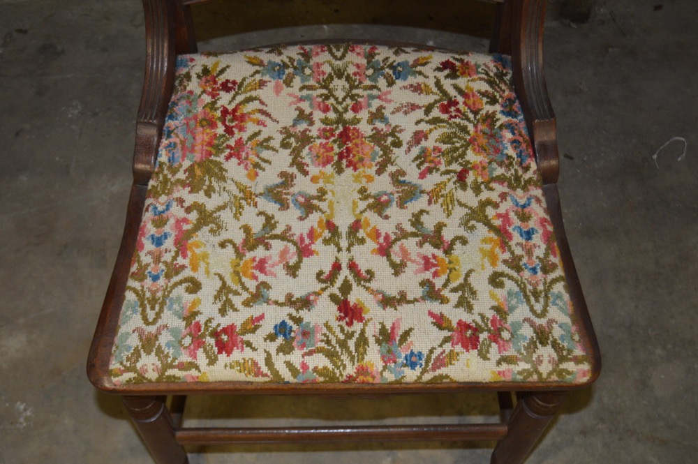 Chair Trio with Needlepoint Seats EBTH