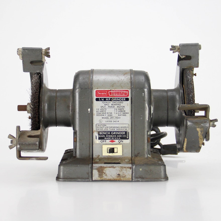 Sears Craftsman 1 4 Hp Bench Grinder Ebth