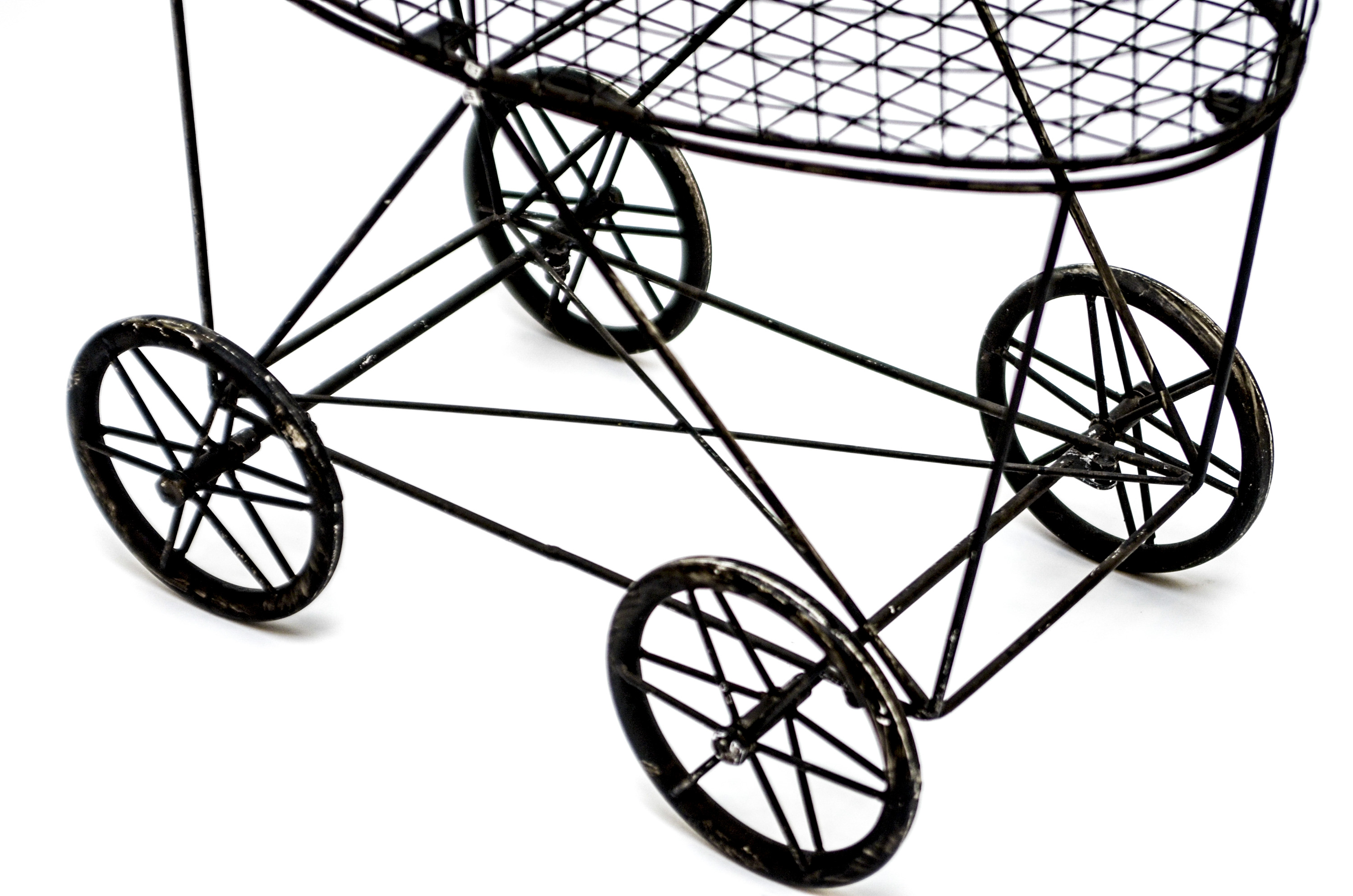 Pair of Metal Rolling Baskets EBTH