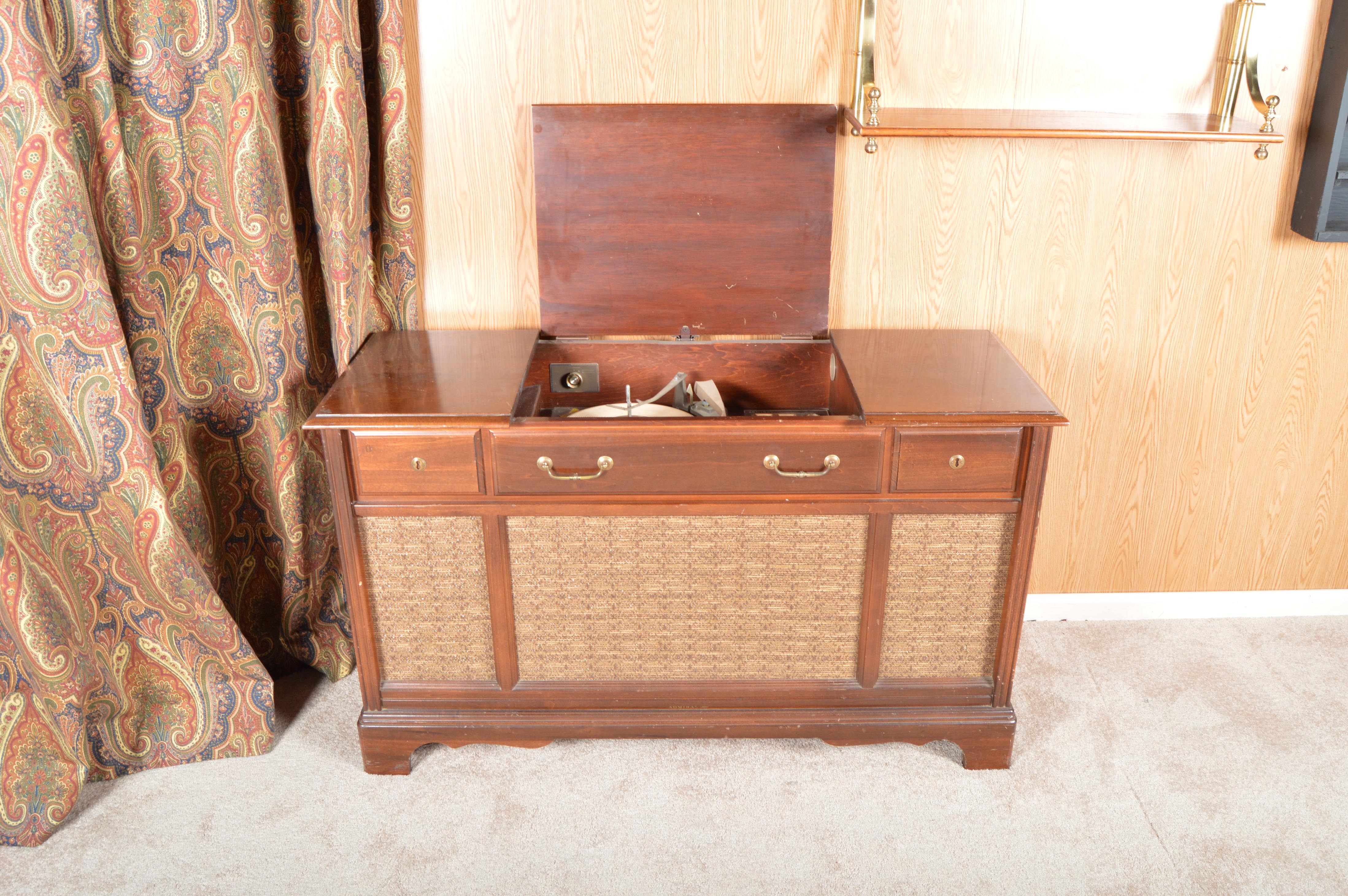 Vintage Admiral AM/FM Stereo Multiplex Console with Turntable