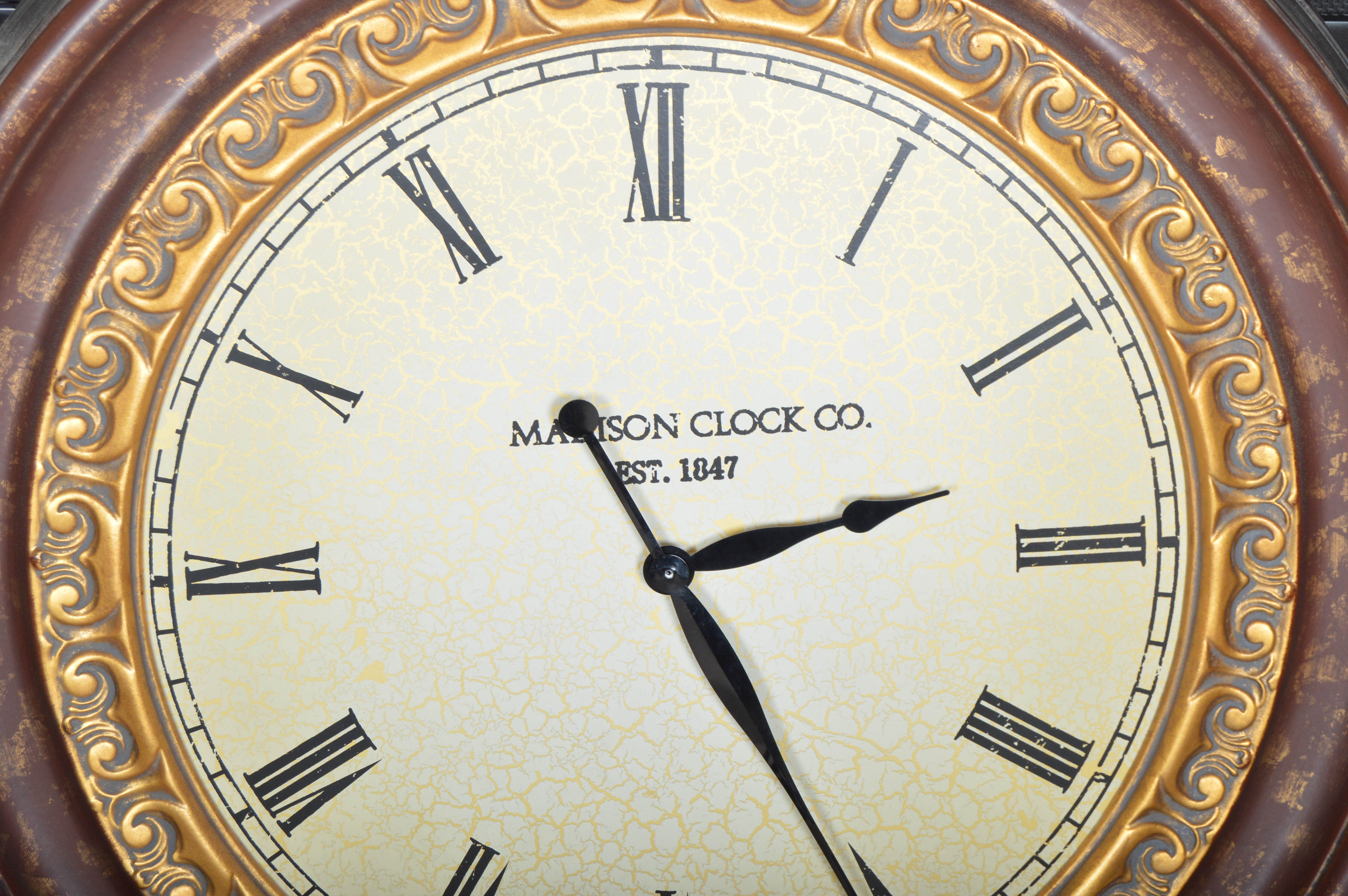 Madison Clock Co. Oversized Wall Clock EBTH