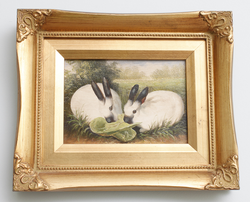Framed Original Rabbit Oil Paintings by Robert Grace EBTH
