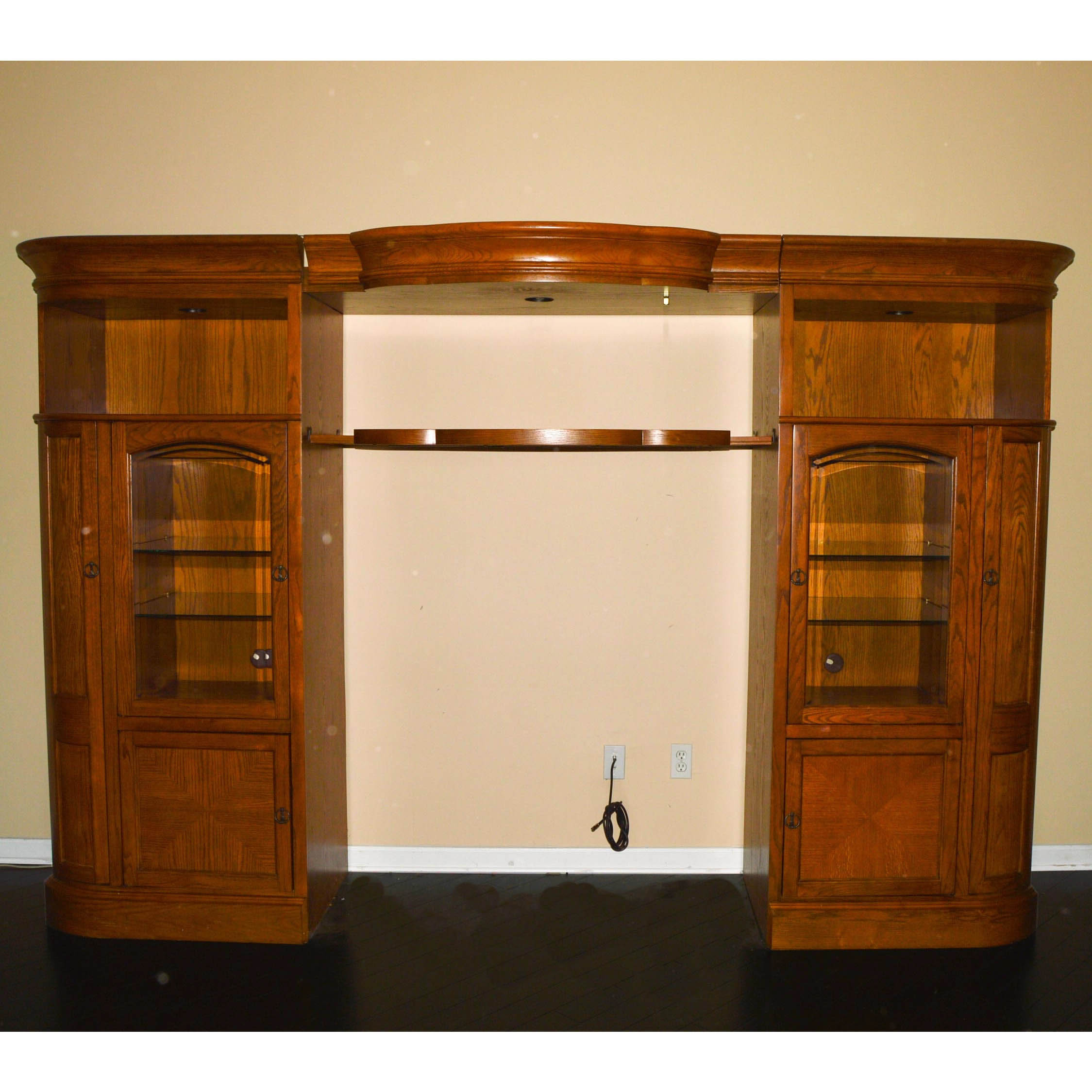 Dark Oak Entertainment Center EBTH