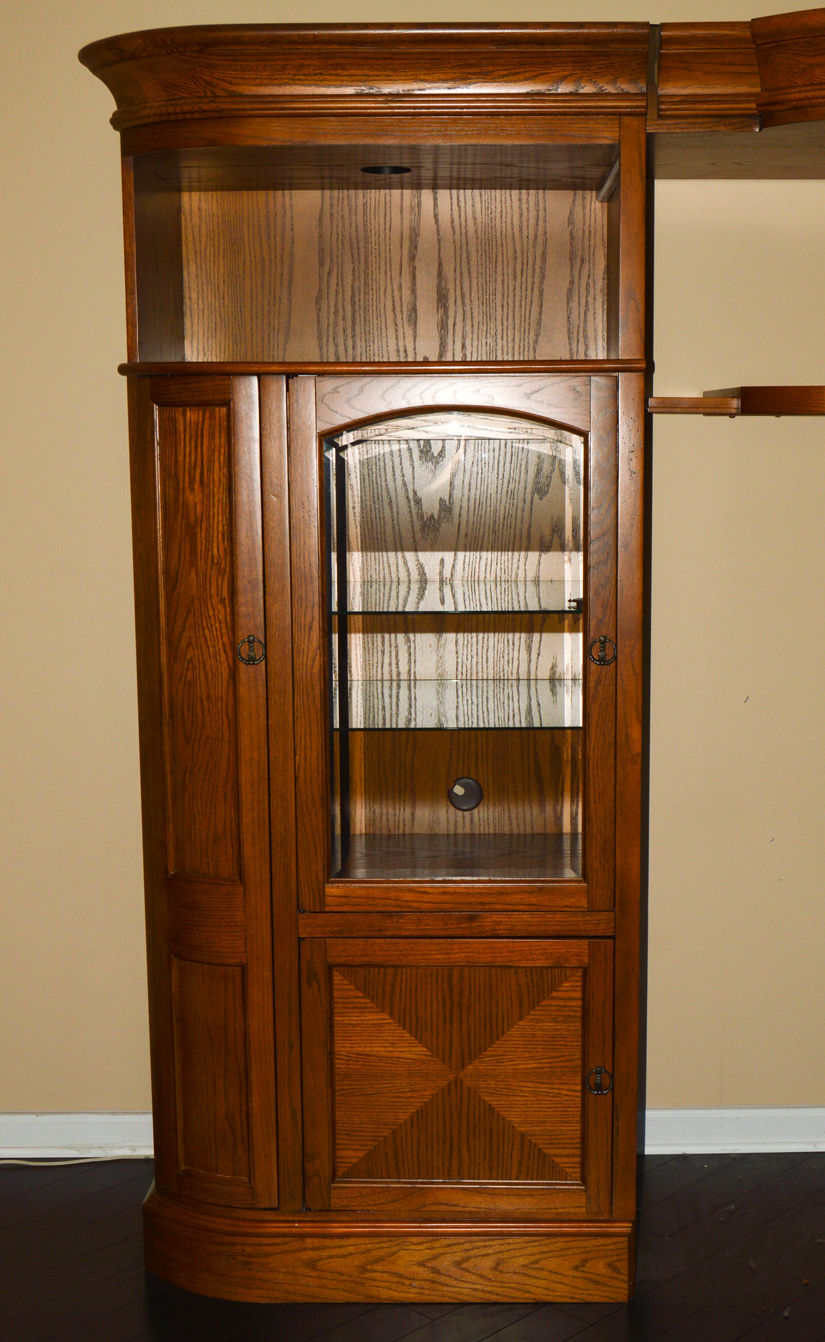 Dark Oak Entertainment Center EBTH