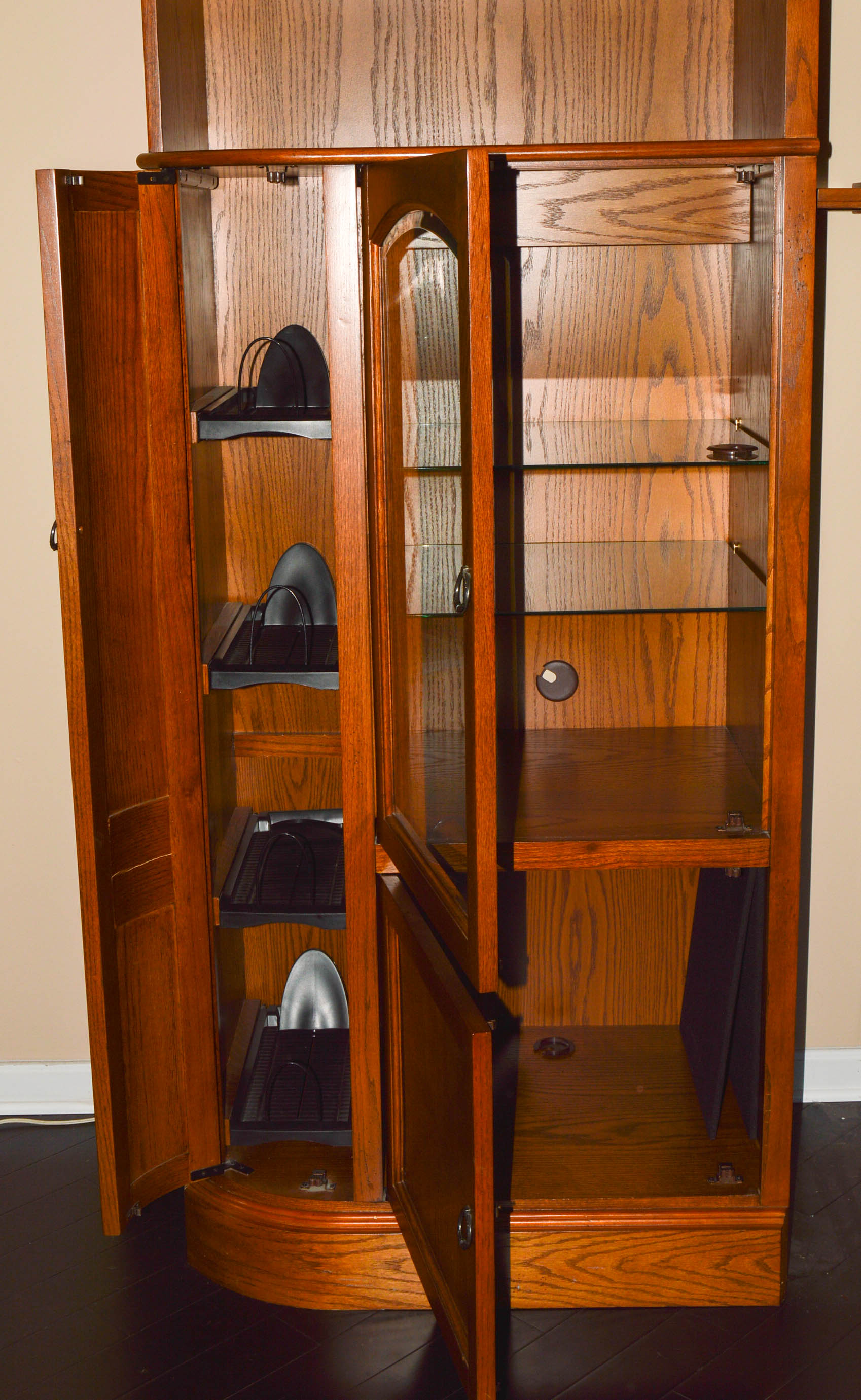 Dark Oak Entertainment Center EBTH