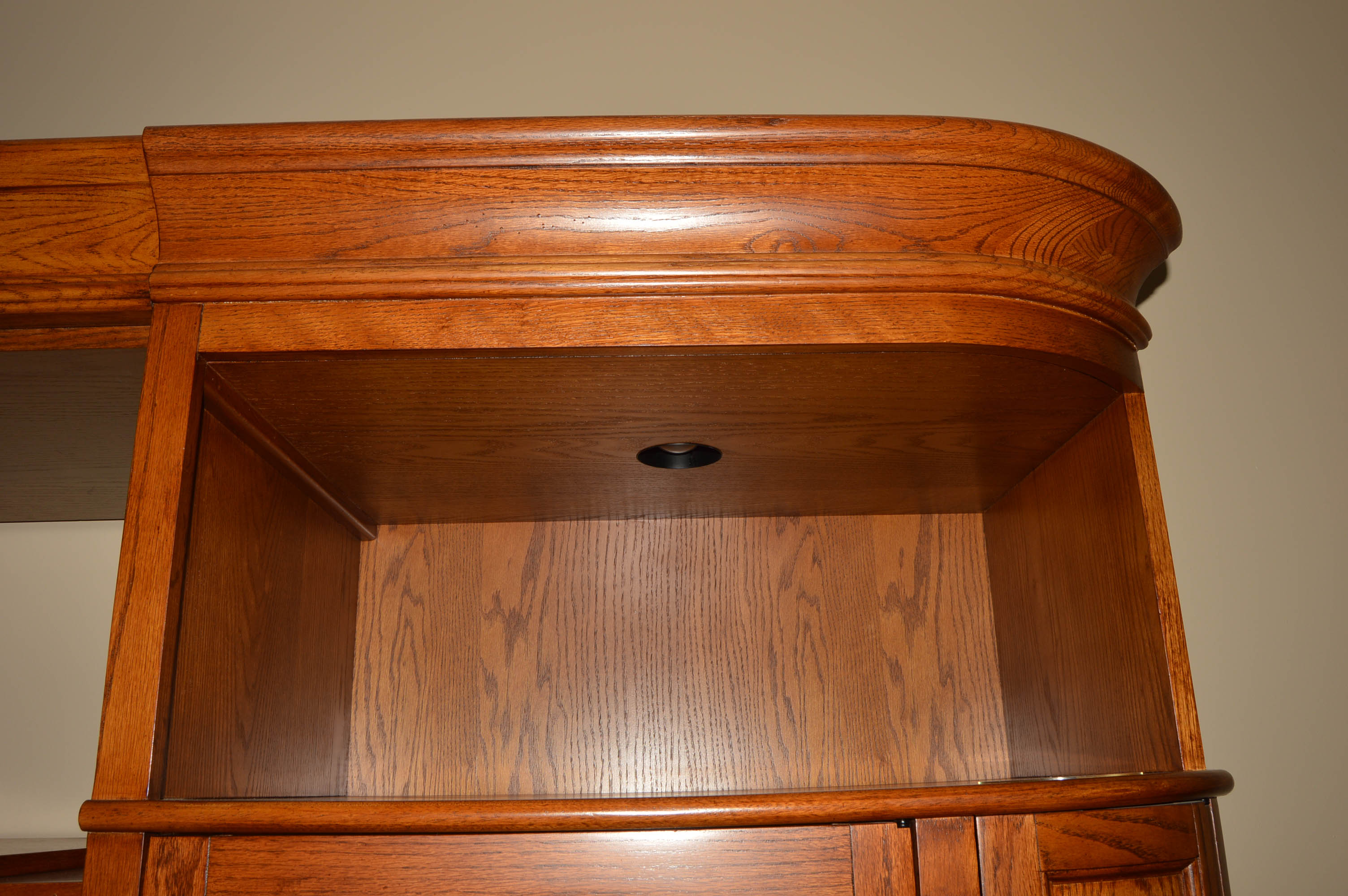 Dark Oak Entertainment Center EBTH