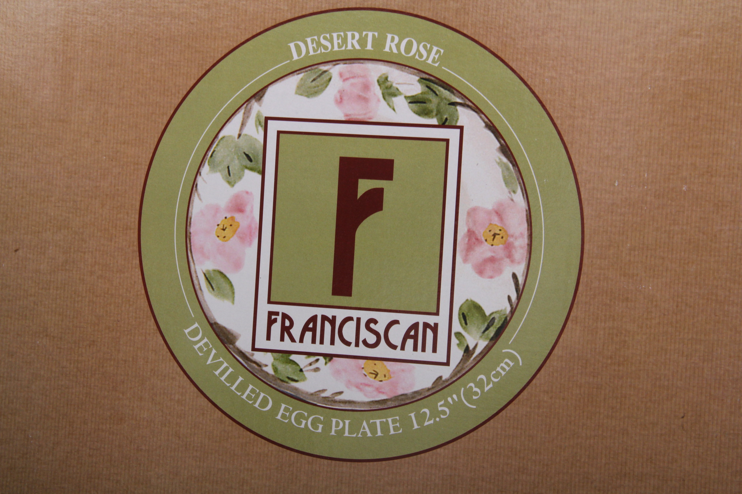Franciscan Desert Rose Clock, Egg Plate, Spoon Rest and Salt and Pepper