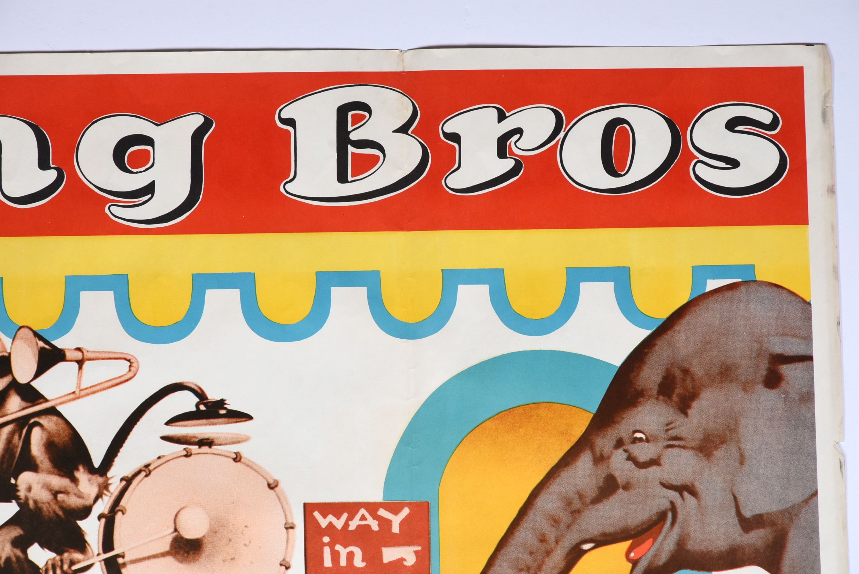 Vintage 1941 Ringling Bros. Barnum & Bailey Circus Poster EBTH