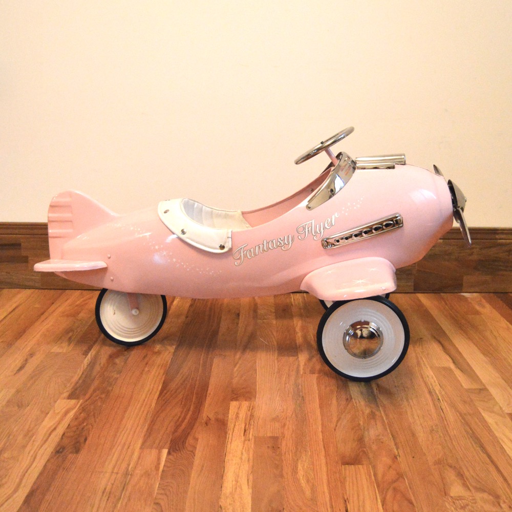 pink pedal airplane