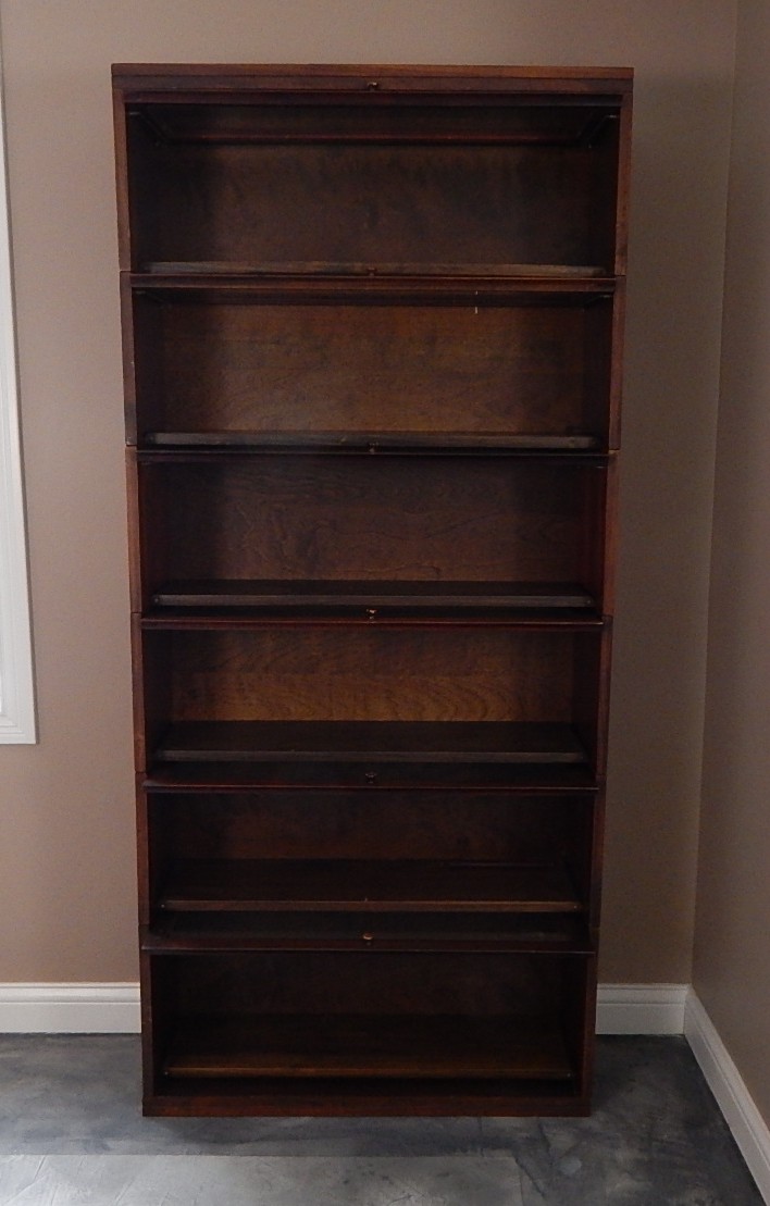 Walnut Barrister Bookcase 2 EBTH