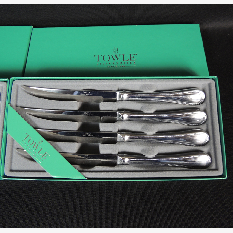 Towle Stainless Steel Steak Knife Sets EBTH