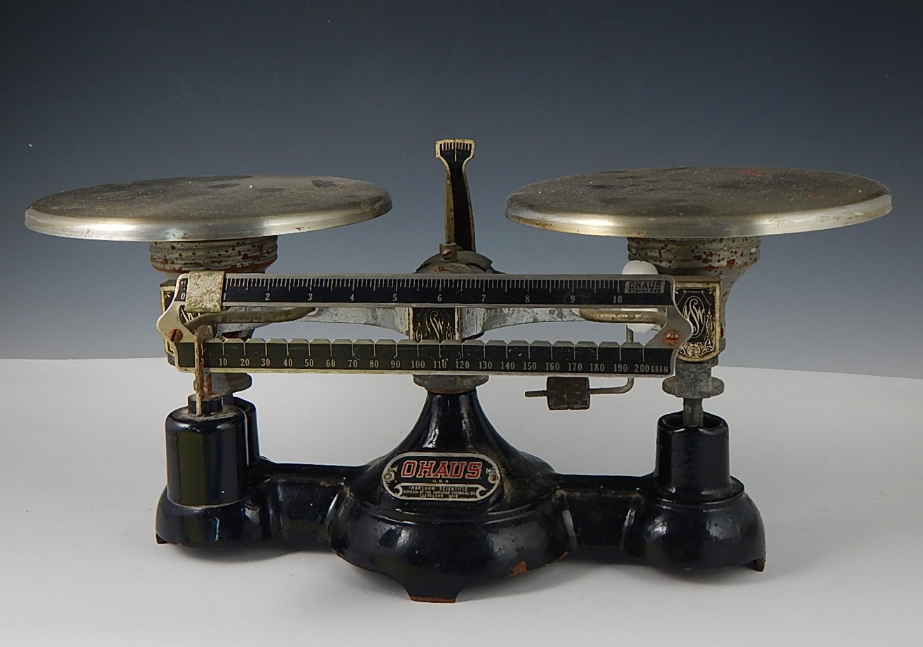 Antique Ohaus Balance Scale EBTH   DSCN0964.JPG