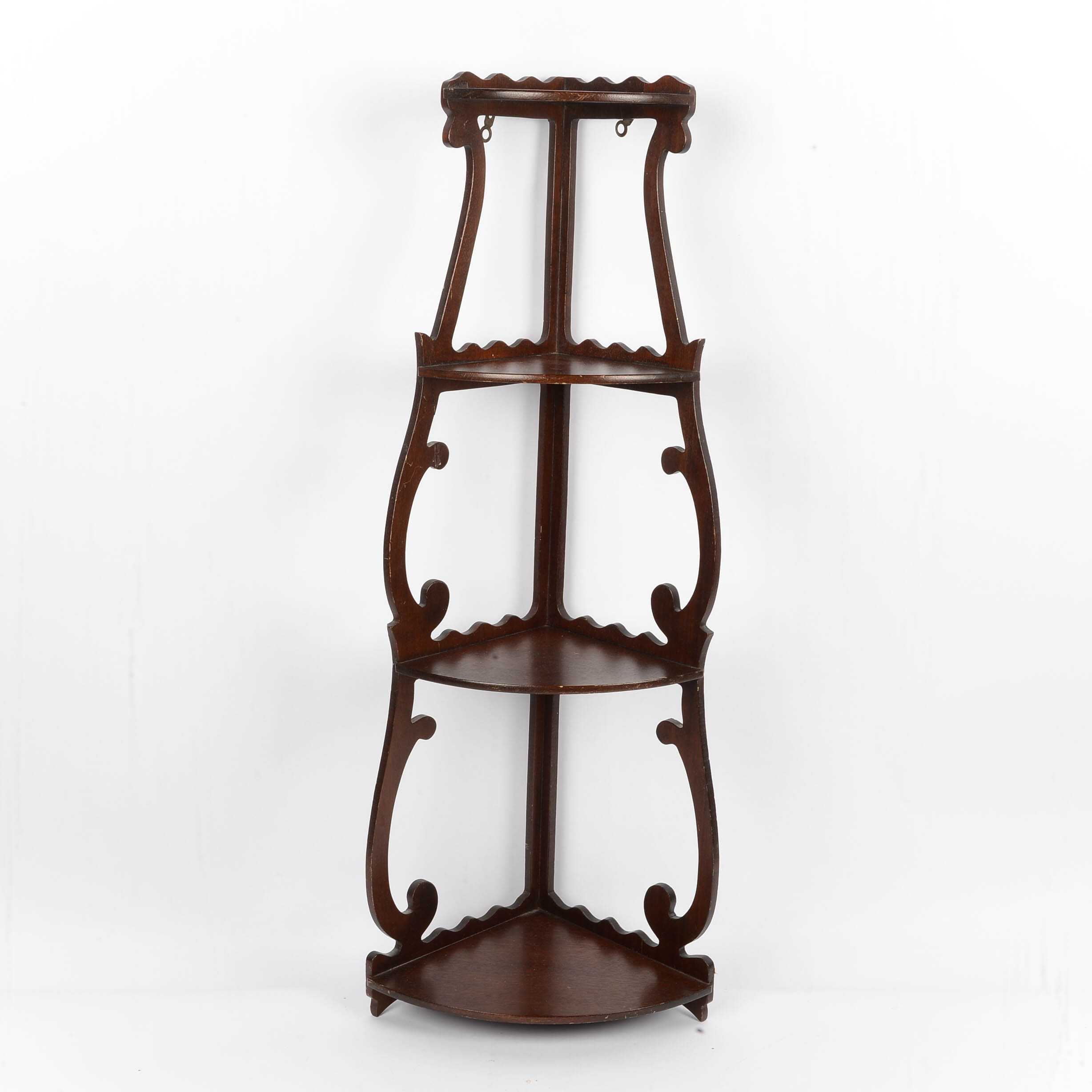 Vintage Wood Corner Wall Shelf EBTH