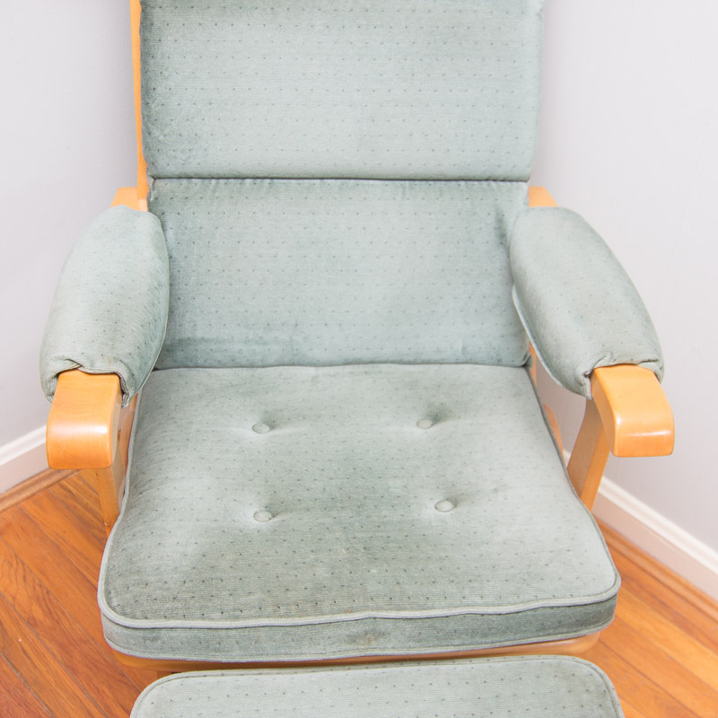 Newport Rocking Chair Center "Miracle Rocker" Glider and Ottoman EBTH