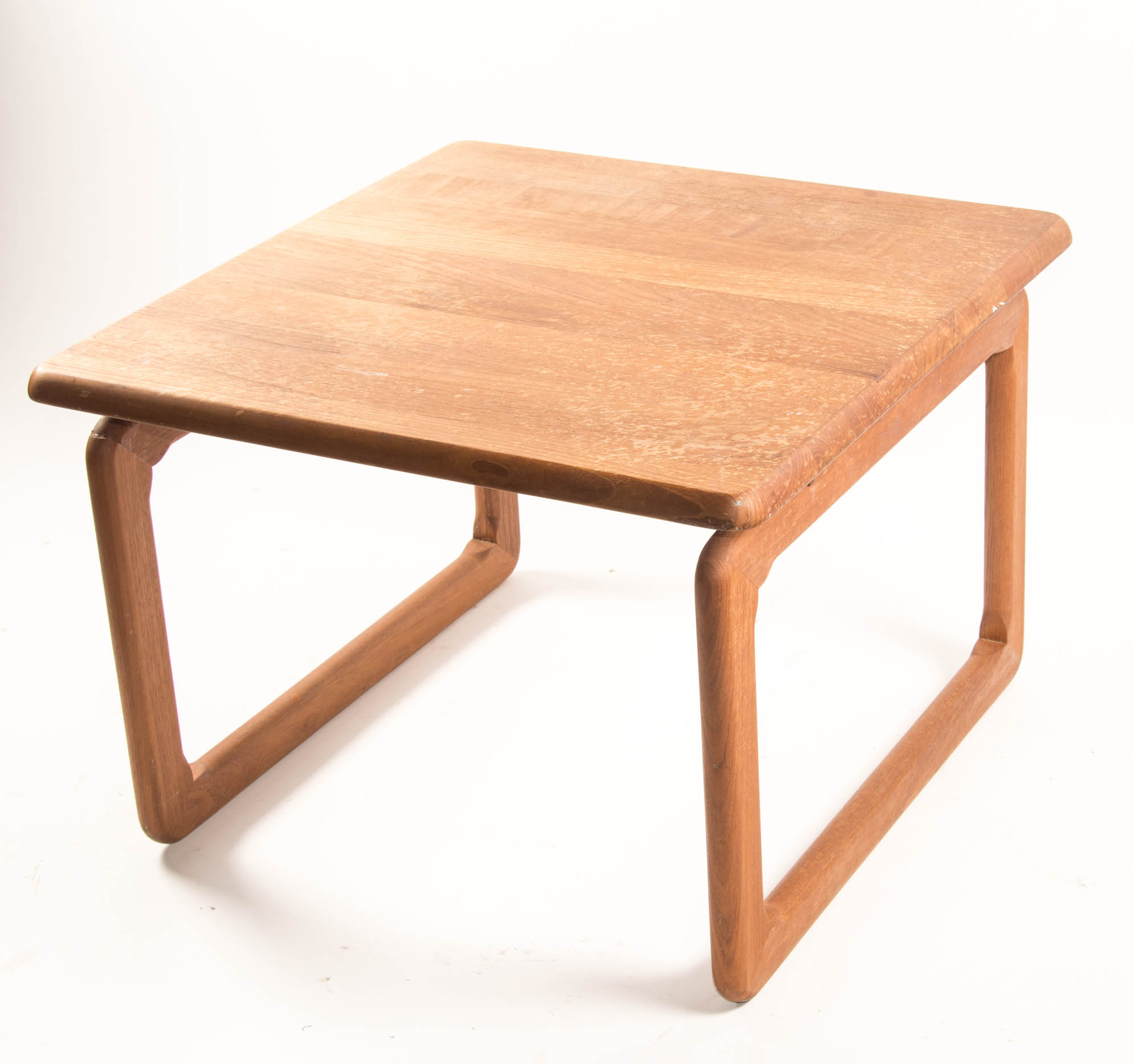 Danish Mid Century Modern Large Wood Side Table EBTH