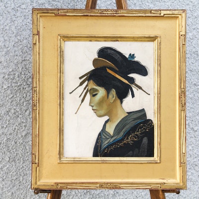 Original Geisha Oil on Canvas Painting Original Geisha Oil on Canvas Painting