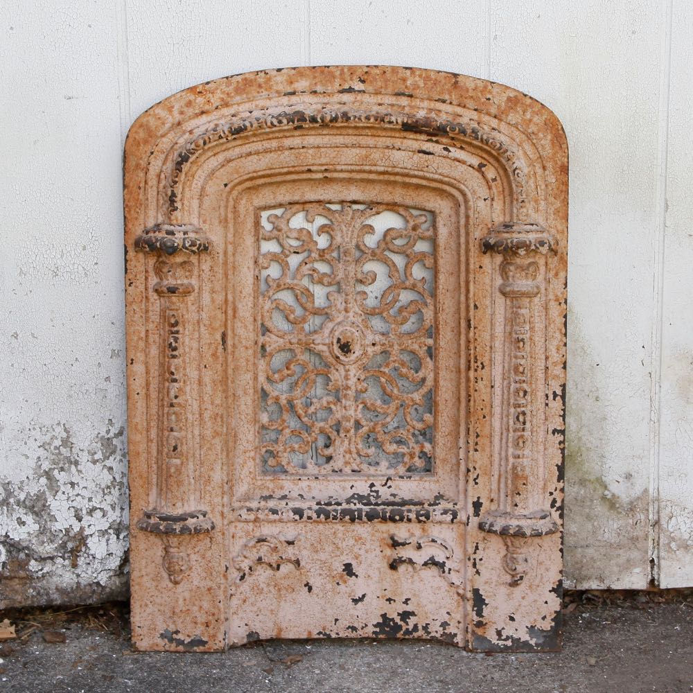 Antique Cast Iron Fireplace Insert : EBTH