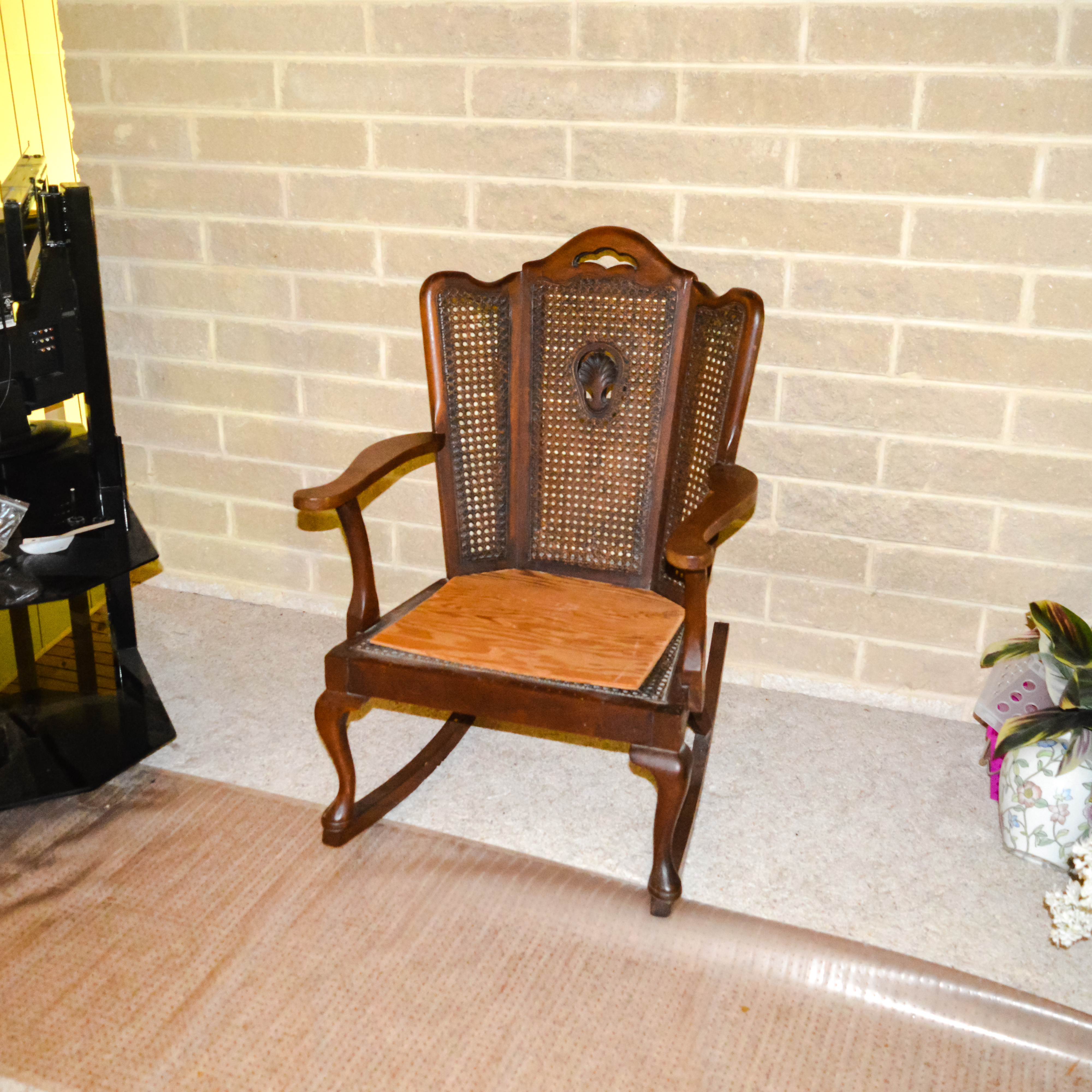 Antique Cane Back Rocking Chair EBTH