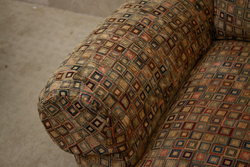 Crate & Barrel Oversized Chair and Ottoman EBTH