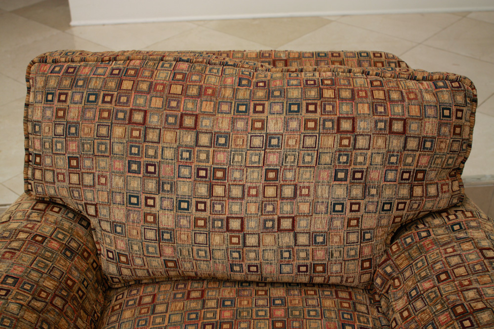 Crate & Barrel Oversized Chair and Ottoman EBTH