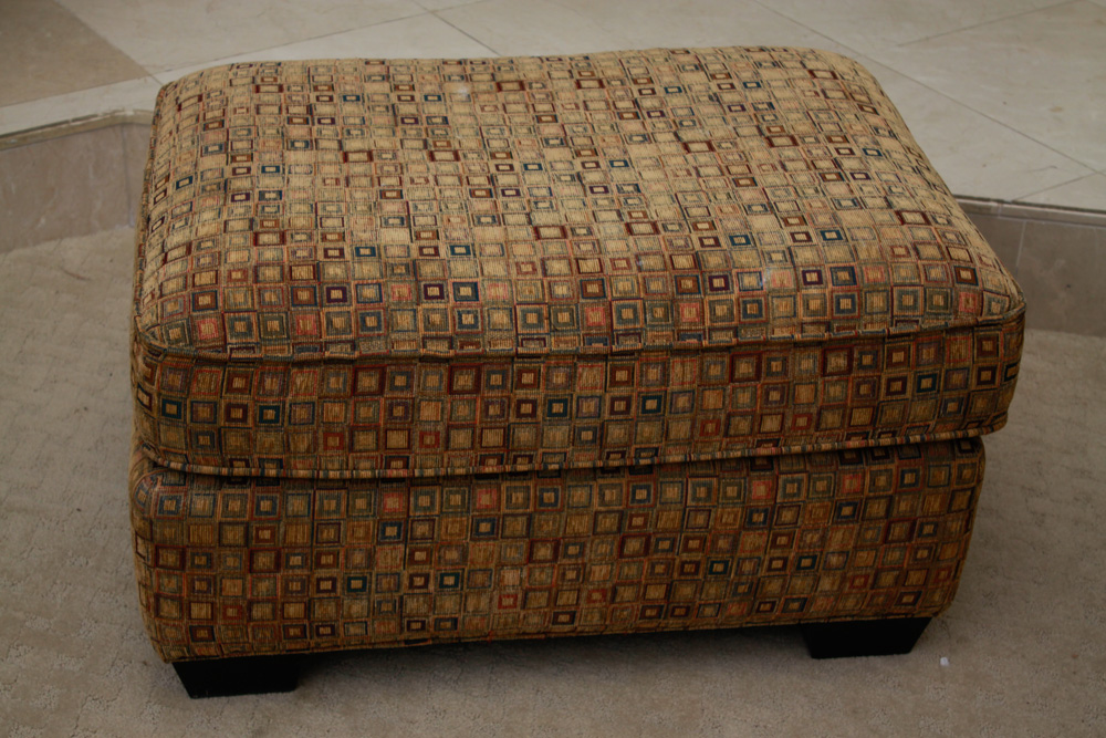 Crate & Barrel Oversized Chair and Ottoman EBTH