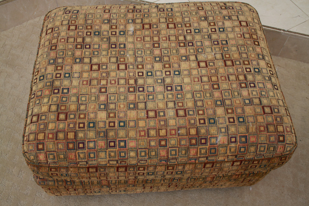 Crate & Barrel Oversized Chair and Ottoman EBTH