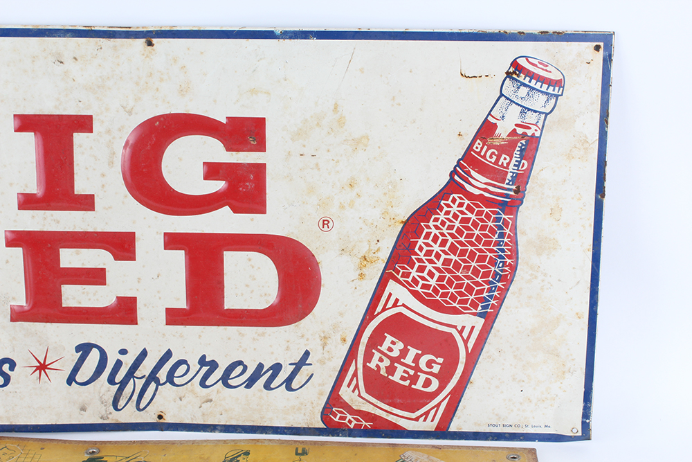 Pair of Vintage Metal Soda Signs EBTH