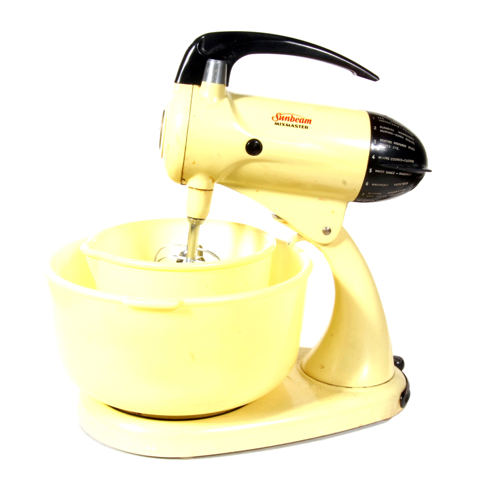 Vintage Yellow and Black Sunbeam Mixmaster EBTH