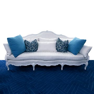 Ralph Lauren Antibes Sofa with Throw Pillows EBTH