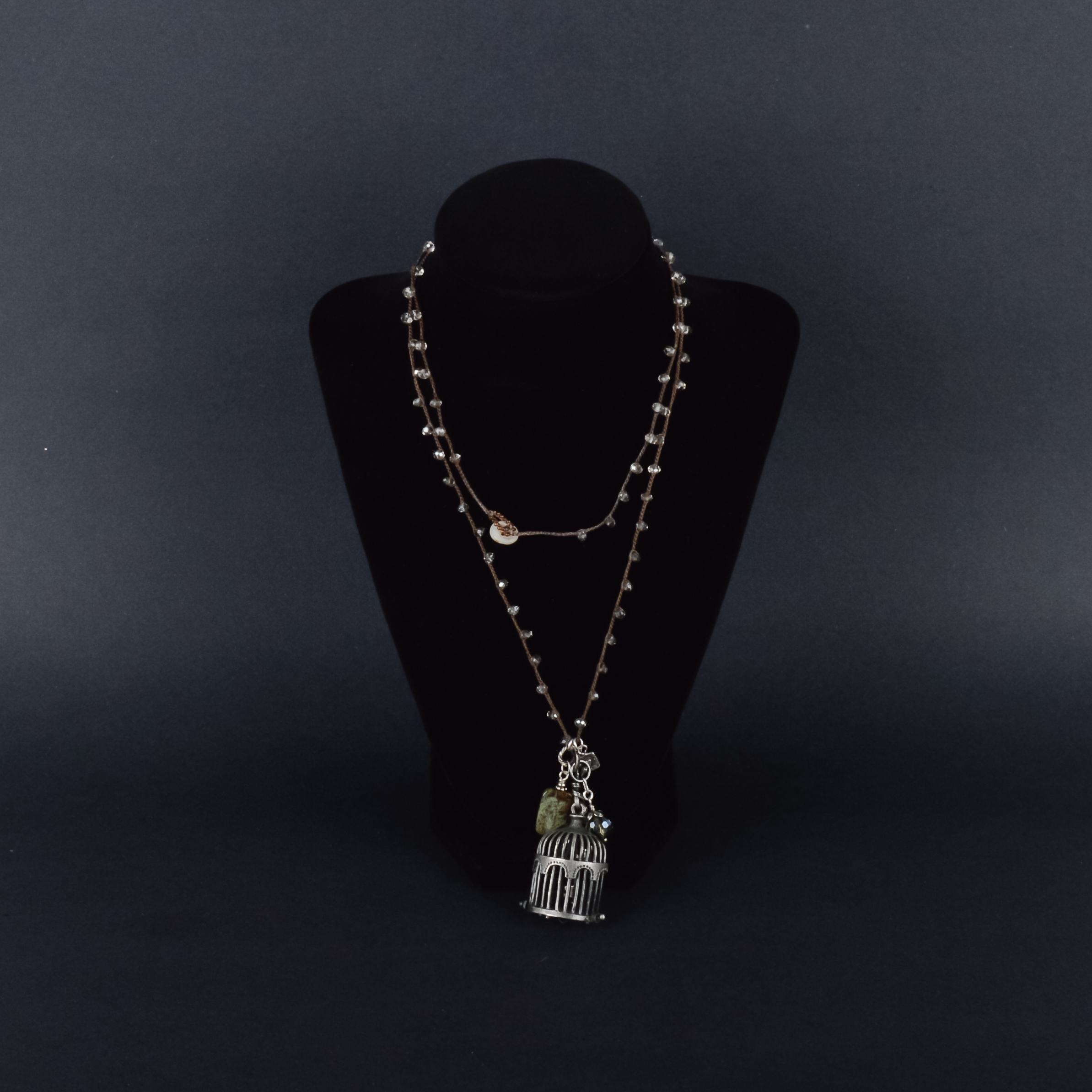 Birdcage Bauble Necklace EBTH