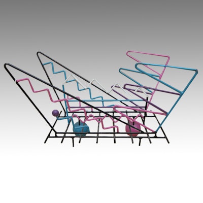 Memphis Style Art Magazine Rack Memphis Style Art Magazine Rack