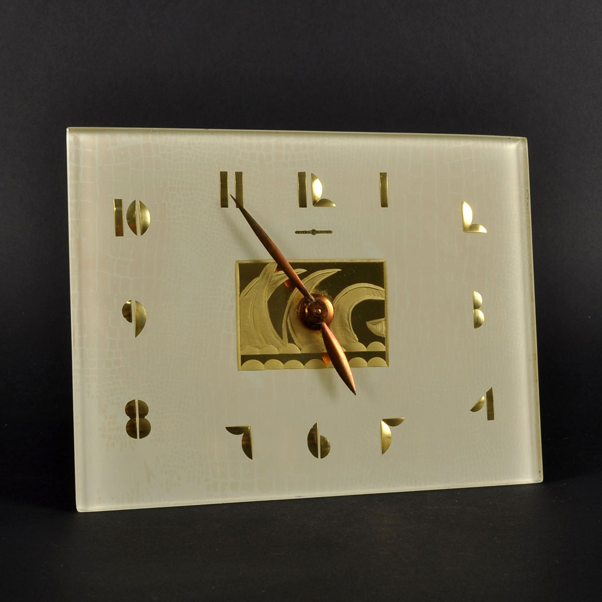 General Electric Art Deco Desk Clock "Mirage" by John Rainbault EBTH