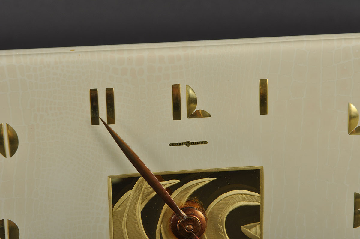 General Electric Art Deco Desk Clock "Mirage" by John Rainbault EBTH