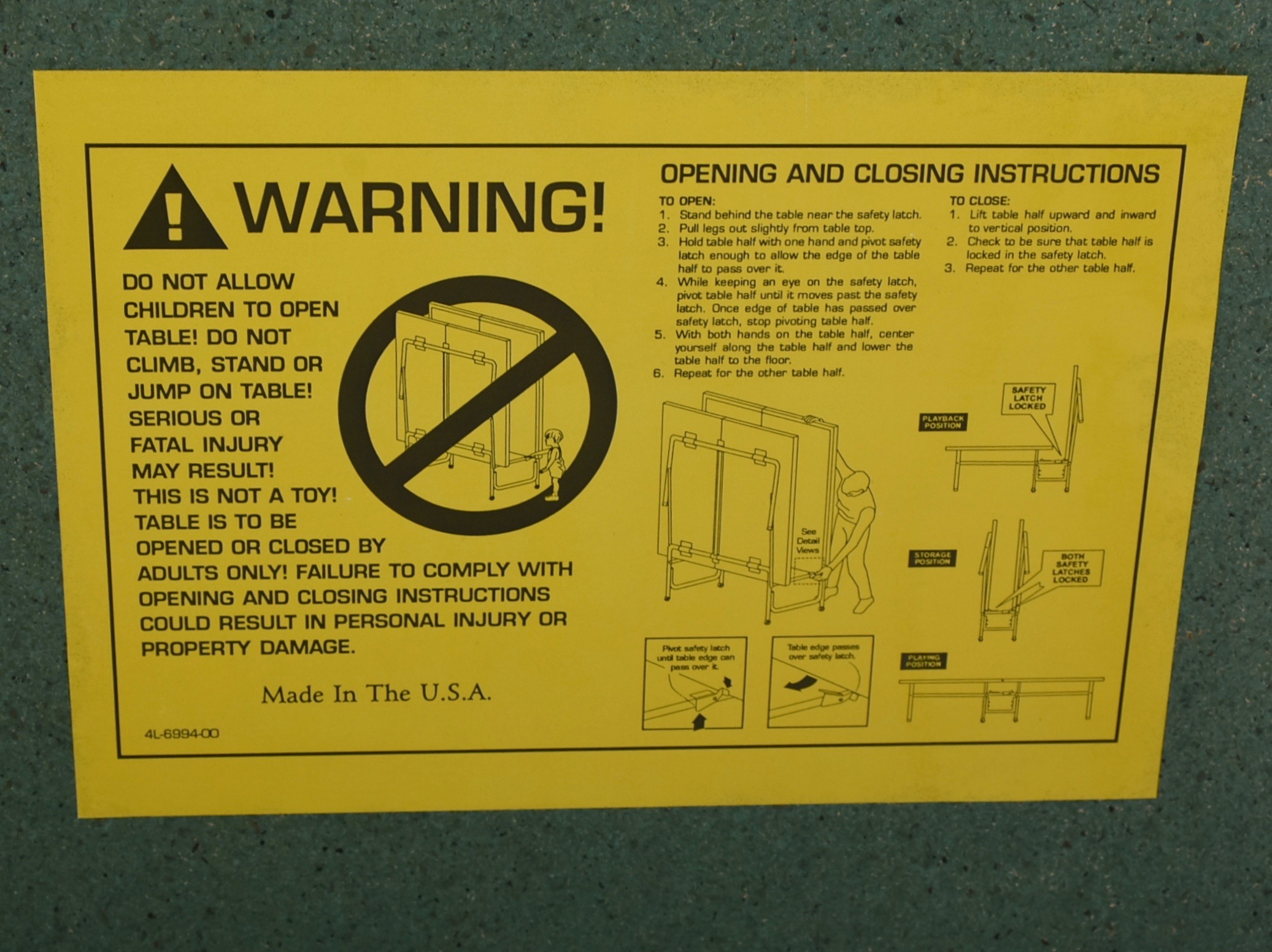 Harvard Sports PingPong Table EBTH