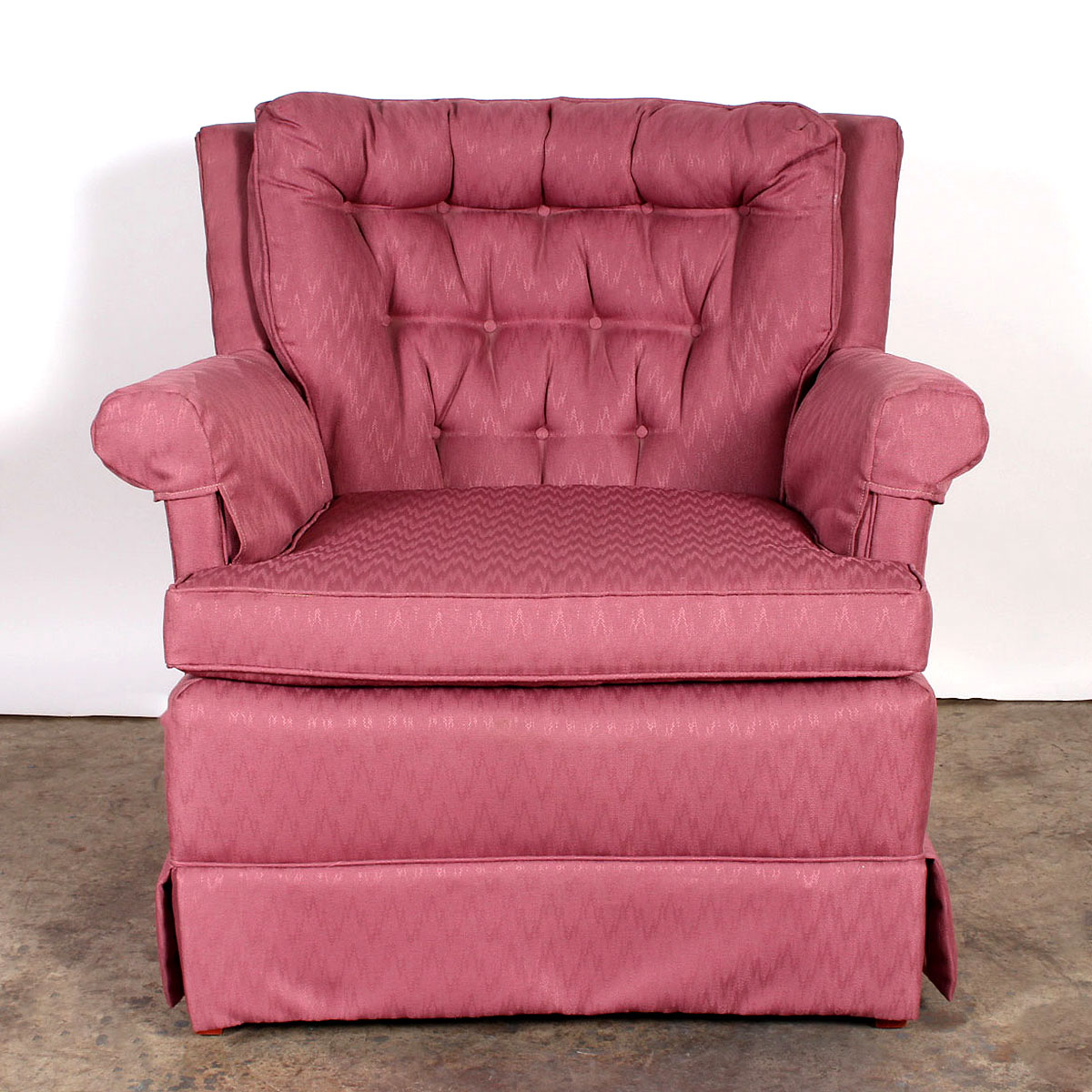 Pink Fabric Armchair EBTH