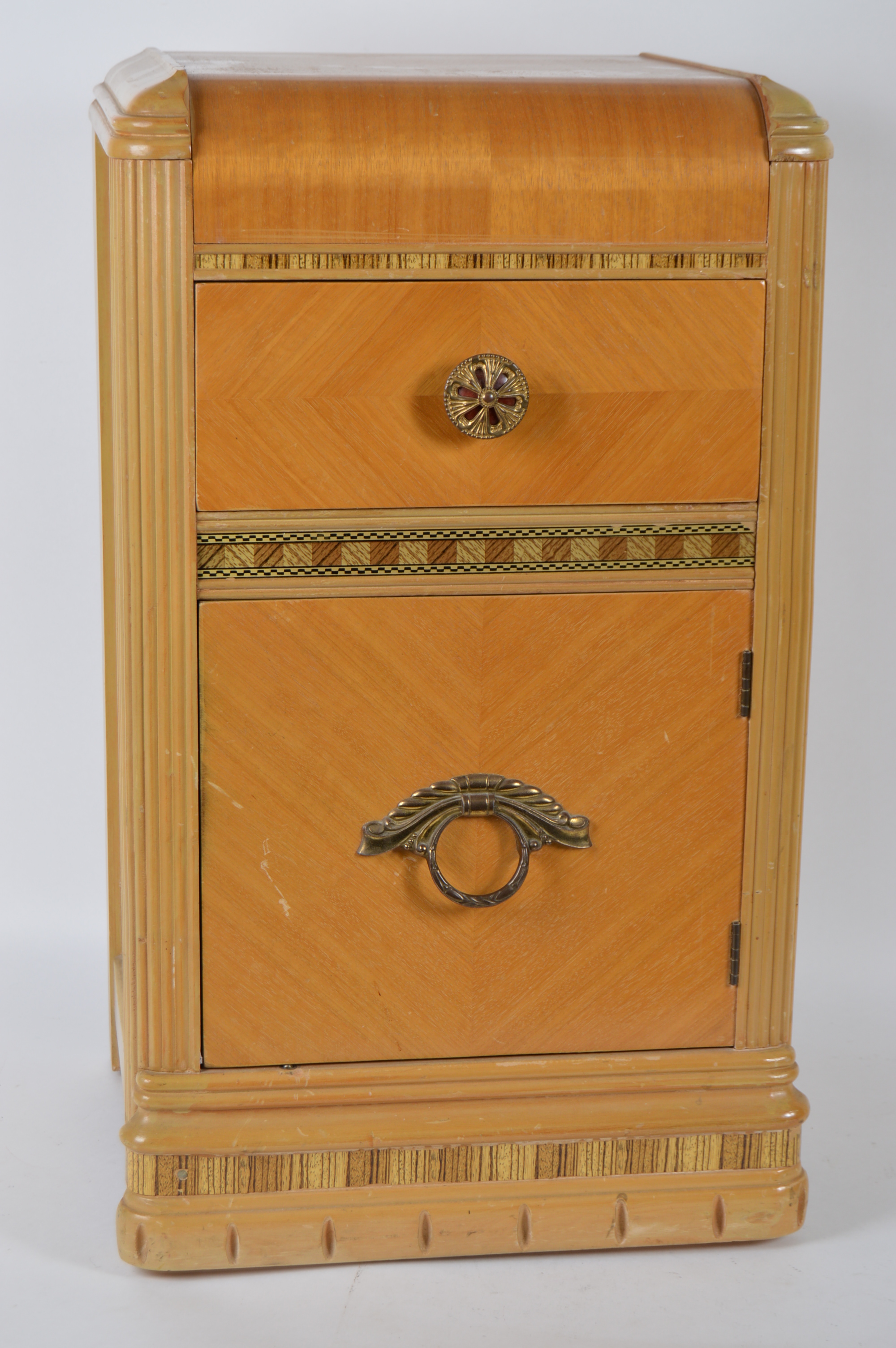 Art Deco Waterfall Nightstand EBTH